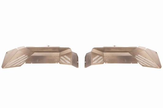 Fishbone Offroad Rear RAW Aluminum Inner Fenders for 2020 & Up Jeep Gladiator FB33210R