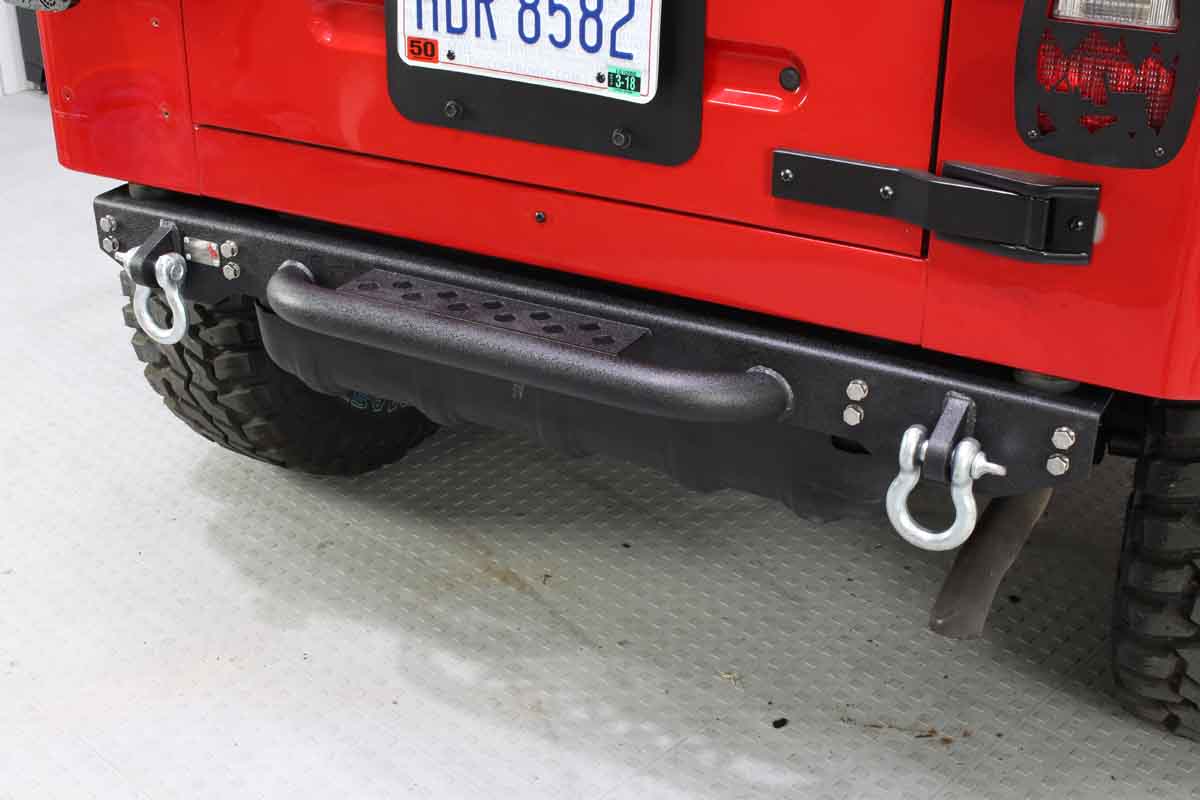 Fishbone Offroad Piranha Rear Bumper W/Step for 1987-2006 Jeep Wrangler FB22072
